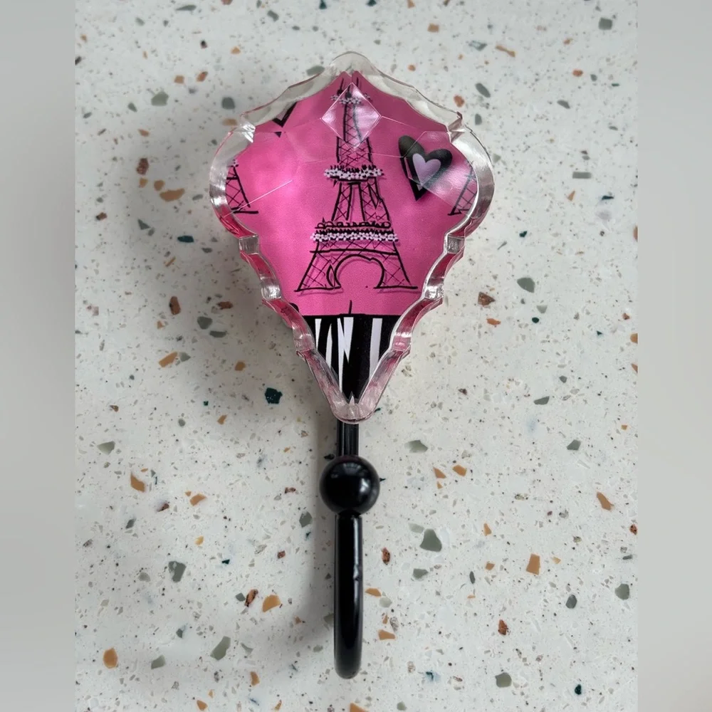 Paris Eiffel Tower Wall Hook Pink Acrylic‎ Decorative Hook Hobby Lobby